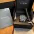 Men’s Sunborn square face gold tone diamond accent Black dial watch