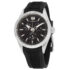 Black Wide Leather Punk Style Watch Three Leather Straps Men’s Cuff Wristwatch