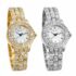 Bulova Futuro Women’s Quartz Diamonds Silver Gold Bracelet Watch 26mm 98P157