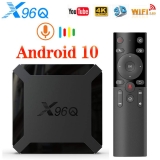 X96Q TV Box Android 10 2GB 16GB Allwinner H313 Quad Core 4K 60fps Smart TVBOX Wifi Google Player Youtube X96 Set Top Box