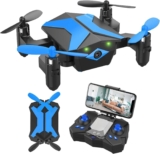 Mini dron con cámara – Drones para niños principiantes giro de 360° Cámara 1080P