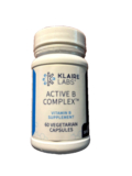 Klaire Labs Active B Complex B12 Biotin VIT B6 Hypoallergenic B Vitamins 60 caps
