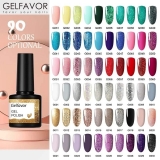 GELFAVOR Gel Nail Polish Glitter 8ML Semi-permanent Varnish Hybrid UV Nail Gel Polish For Manicure Nail Art Design Gel Varnishes