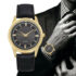 Waterproof Gold Men’s Watch Classic Stainless Steel Quartz Analog Business Gift