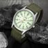 Men’s Automatic Mechanical Watch with Leather   Wristwatch W5L7