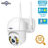 Hiseeu 1080P WIFI IP PTZ 2MP Camera Dome ONVIF Outdoor Waterproof Security Speed Camera SD Card Wireless IP Camera Remote View