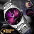 Waterproof Gold Men’s Watch Classic Stainless Steel Quartz Business Wristwatch