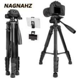 67in Camera Tripod Professional Photography Tripod Stand with Phone Holder Portable Travel Tripe for Canon Sony Nikon Cameras