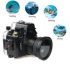 Meikon 60m/195ft Underwater Camera Housing Case for Nikon D800+Two Hands Aluminium Tray,Diving Equipment Waterproof Camera Bags