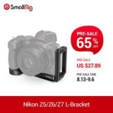 SmallRig Camera L-Bracket Plate For Nikon Z5/Z6/Z7 Camera Arca Baseplate and Side Plate Quick Release Tripod Mounting Plate 2947