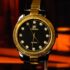 Men’s Quartz Watch Stainless Steel Business Analog Luminous Gold Black SquareNEW