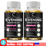 Evening Primrose Oil Capsules 1300MG with GLA -Anti-Aging,Whitening 240 Capsules