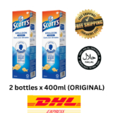 2 Bottles Scott’s Emulsion Cod Liver Oil ORIGINAL Flavor 400ml Multivitamin