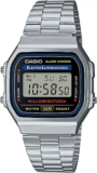 Casio Men’s Watch Classic Digital Silver Dial Stainless Steel Bracelet A168WA-1