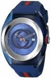 New Gucci Sync XXL 46mm YA137104 Blue Rubber Band Blue Dial Unisex Watch