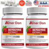 2Bottle Berberine Supplement HCl 1200mg Per Serving High Absorption Heart Health