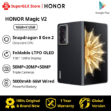 Global Version Honor Magic V2 5G Foldable LTPO OLED 120Hz Display 7.92″ 50MP Rear Cameras Snapdragon 8+ Gen 2 5000mAh 66W NFC