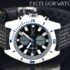 Watch vtg Longines Wittnauer Quartz W/4 Dia. Blk Austrian Lizard straps rom #s